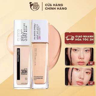 Kem Nền Che Phủ Hoàn Hảo, Bền Màu, Lâu Trôi 24h Maybelline Super Stay 24H Full Coverage Foundation 30ml