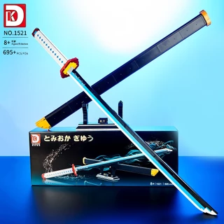 Đồ Chơi Lắp Ráp Kiểu LEGO Mô Hình Kiếm Thủy Trụ Tomioka Xà Trụ Obanai Trong Kimetsu no Yaiba DK1520 DK1521 Với 700+ PCS