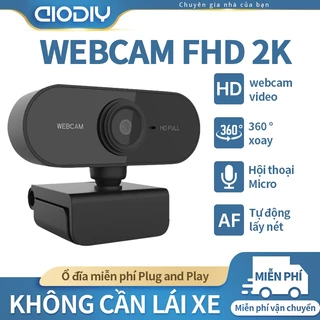 Webcam máy tính chuyên dụng cho Livestream, Học và Làm việc Online siêu rõ nét FHD 2K