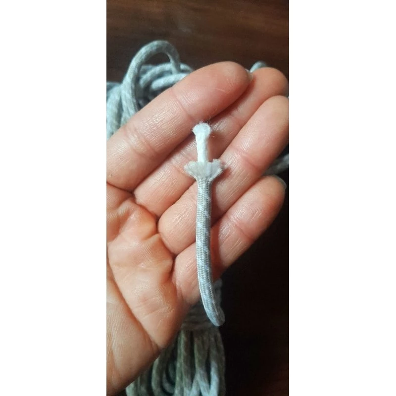 dây luồn quần,mũ áo, quai túi tròn bản 0,5li màu xám chấm trắng(15k/10m)_phụ liệu may mặc Hiếu Đăng
