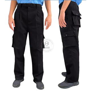 Quần kaki túi hộp bảo vệ cơ động màu đen chuyên nghiệp dành cho bảo vệ, vệ sĩ