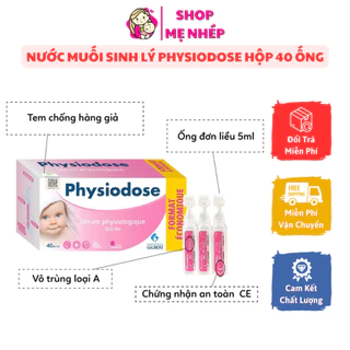 Nước Muối Sinh Lý Physiodose (Hộp 40 ống x 5ml)