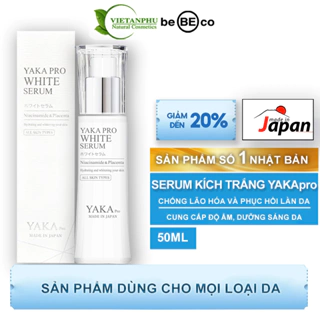 Serum trắng da -tinh chất kích trắng chống lão hóa đồng đều màu cho da tối màu sạm nám, da sỉn YAKA PRO WHITE SERUM 50ml