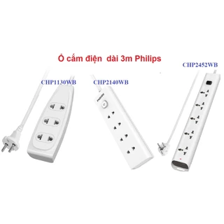 Ổ cắm điện dài 3m ( CHP1130WB , CHP2140WB , CHP2452WB ) Philips