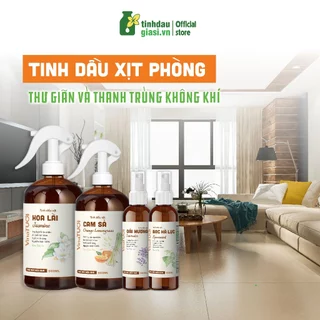 Chai Xịt Thơm Phòng Tinh Dầu Hoa Lài, Trà Trắng, Cam Sả Đuổi Muỗi VINA TƯƠI 500ml Xịt Phòng Khử Mùi Ẩm Mốc Phòng, Bếp