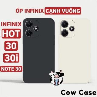 Ốp Infinix Hot 30, 30i, Note 30 cạnh vuông Cowcase | Vỏ điện thoại Techno bảo vệ camera toàn diện TRON