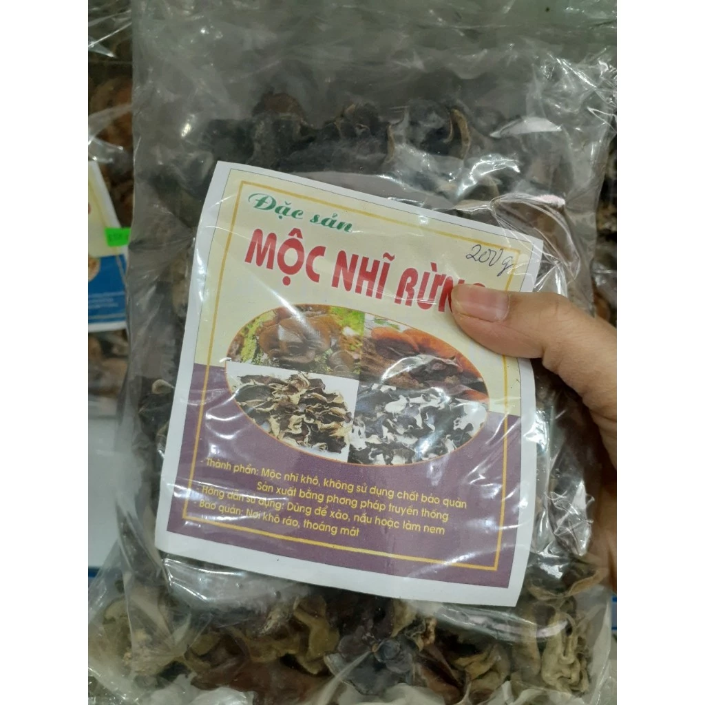 Mộc nhĩ rừng khô, nấm mèo khô Tây Bắc