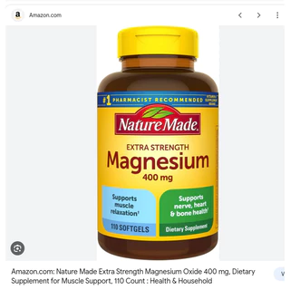 Viên uống bổ sung Magiê Nature Made Magnesium 400mg 150 viên