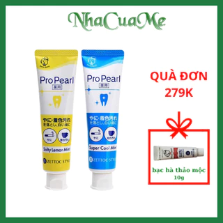 Kem đánh răng bạc hà siêu mát lạnh Nippon Zettoc Toothpaste ProPearl Super Cool Mint 100g (ZS)