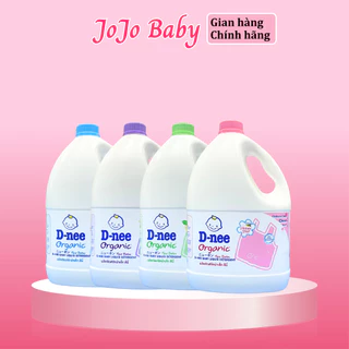 Nước giặt xả vải Dnee 3000ml màu xanh, tím, hồng