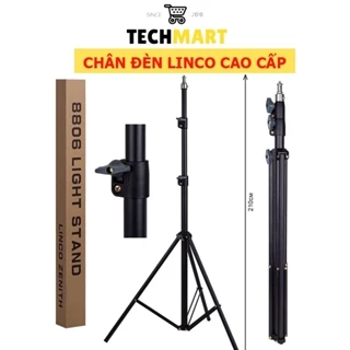 GIAO HỎA TỐC HN - Linco Zenith 8806 chân đèn cao cấp, chân máy ảnh loại xịn cao 2m, giá đỡ điện thoại