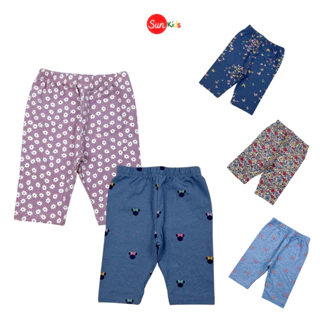 Quần legging bé gái, quần legging cho bé chất cotton mềm mát, size 9-14 tuổi - SUNKIDS