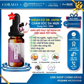 Serum KST ngăn ngừa mụn Dr Antibi Hết mụn Mờ Thâm Sẹo Hathor Beauty (Kim Thiên Hoa) 10ml - Coravo