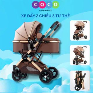 Xe đẩy 2 chiều cho bé, gấp gọn đa tính năng tiện dụng cho mẹ và bé, bảo hành 3 năm