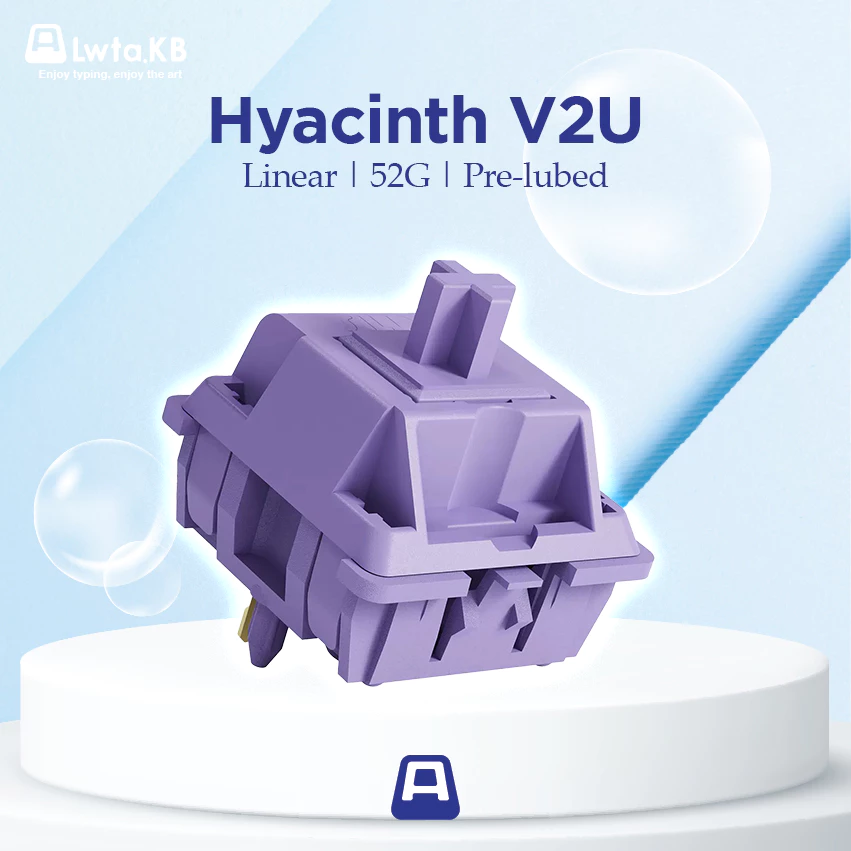 Sillyworks Hyacinth V2U | Switch V2U Linear| 52G | 5 Pin dùng cho bàn phím cơ