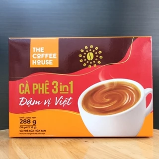 HỘP ĐỎ - THE COFFEE HOUSE 288g / 18 gói - CÀ PHÊ SỮA ĐẬM VỊ VIỆT (hòa tan) / 3 in 1 Instant Milk Coffee