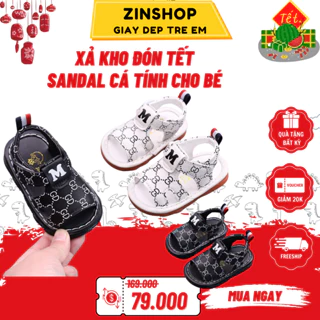 [ Lẻ Size Xả Hàng ] Dép Sandal Bé Trai Họa Tiết G.D Cực Chanh Xả, Cực Mềm SD106 Zinshopkid