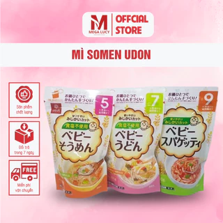 Mì Somen, Udon - Mì Trẻ Em Mega Lucy Tách Muối Nhiều Vị Rau Củ Cho Bé Độ Tuổi Từ 5M+ Akachan Nhật Bản