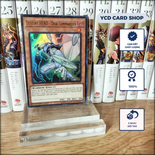 Thẻ bài yugioh chính hãng Destiny HERO – Disk Commander – Ultra Rare