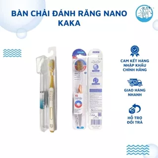 Bàn Chải Đánh Răng Nano Kaka Cao Cấp Lông Siêu Mềm Mại Làm Sạch Sâu Kẽ Chân Răng Và Bề Mặt Răng