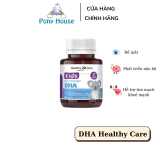 DHA Healthy Care Úc Vị Chanh Không Tanh Giúp Bé Phát Triển Thông Minh (Lọ 60 viên)