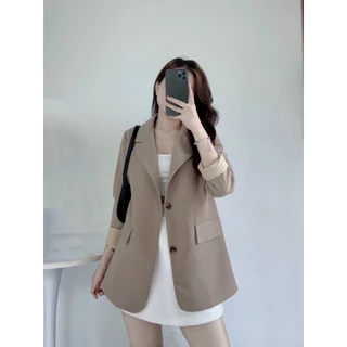 ÁO BLAZER hàng may 2 lớp, 2 túi thật 2 bên, lót lụa mềm mịn, hàng thiết kế có size SM