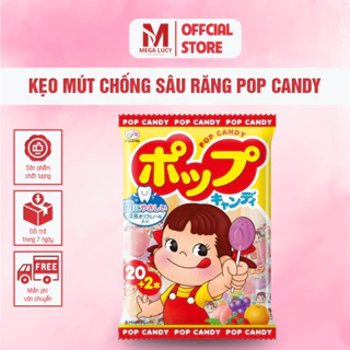 Kẹo Mút Chống Sâu Răng POP Candy - Kẹo Mút Cho Bé Mega Lucy Nhật Bản Dành Cho Bé Từ 1 Tuổi 4 VỊ Trái Cây