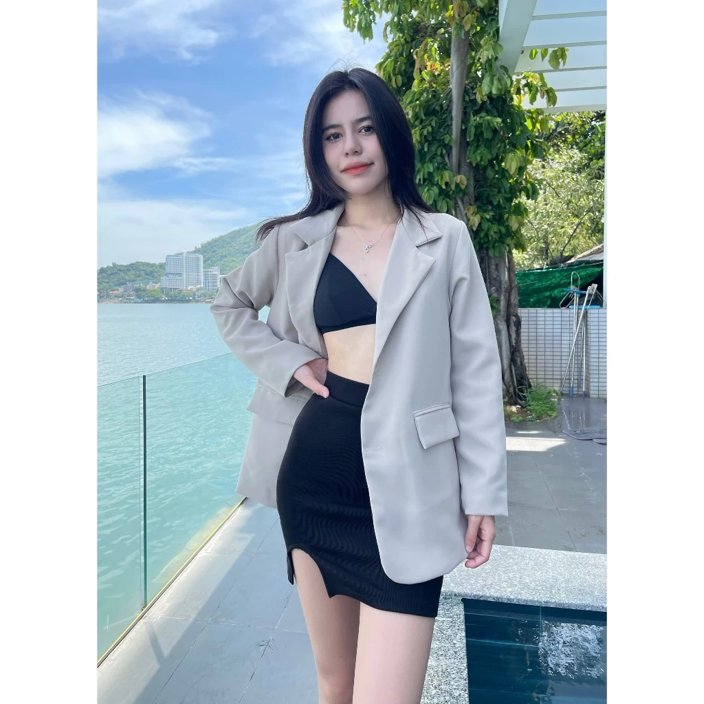 Áo khoác vest - Blazer [Moment House],  ( không có đệm cầu vai) No.01