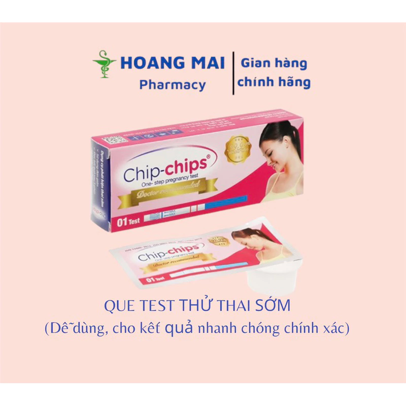 Que thử thai sớm Chip Chip ( Hộp 1 que) Chính hãng Nhất nhất ,thử thai nhanh chóng chính xác