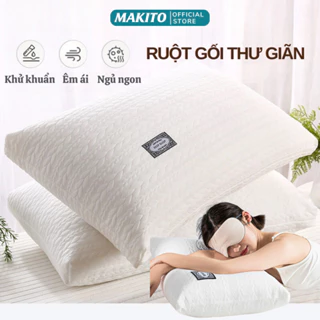 Ruột Gối Makito Bông Lụa Êm Ái Chống Xẹp Lún Chất Liệu Kháng Khuẩn