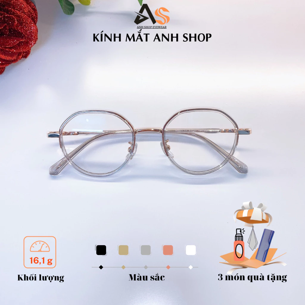 Kính tròn nhỏ dành cho các bạn mặt nhỏ, cho trẻ em người lớn thời trang nam nữ 2873A