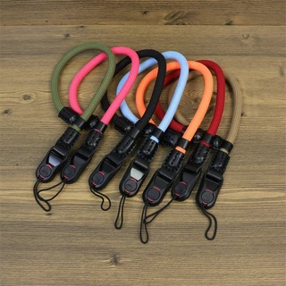 Dây máy ảnh Hand Strap sợi Nylon bện tròn có đầu tháo nhanh (Màu đen)