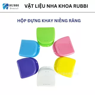 Hộp đựng khay niềng răng, hàm duy trì, chỉnh nha, máng nha khoa tiện lợi nhiều màu