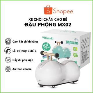 Xe chòi chân cao cấp cho bé Đậu Phộng MX02 [Phiên bản xuất Âu, Tay cầm gỗ, nguyên hộp. Nhập khẩu chính hãng]