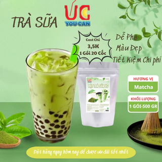 Trà Sữa Matcha UC, Trà Sữa Trân Châu Đậm Vị, Thơm Ngon, Dễ Pha, Đủ Vị (1 gói 500gr)