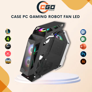 Bộ PC Máy Tính Robot Gaming CGO i5/i7, Ram 8/16Gb, SSD 256Gb, Card rời 1050Ti/GT730 Chiến All Game