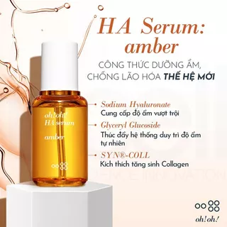 Tinh Chất Dưỡng Ẩm Chuyên Sâu, Phục Hồi & Trẻ Hóa Da oh!oh! HA & Proteoglycans Amber Serum 30ml