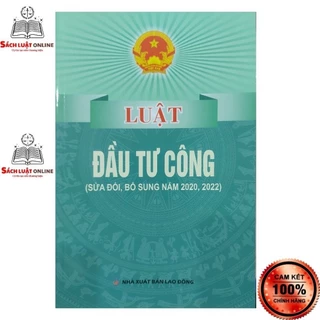 Sách - Luật đầu tư công (NXB Lao Động)