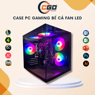 Bộ Máy Tính Bể Cá Hai Mặt Kính Core i7 i5 i3, Ram 8Gb/16Gb, SSD 256GB Card Rời Chơi Mượt Mọi Game Online - CGO Computer