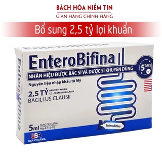 Men vi sinh Entero Antidiarroico bổ sung 2.5 tỷ lợi khuẩn, giảm rối loạn tiêu hóa, giảm táo bón, giảm đi ngoài nhiều lần