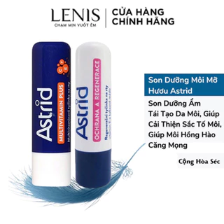 Son Dưỡng Astrid Tái Tạo Môi Từ Mỡ Hươu Multivitamin Tẩy Da Chết, Môi Mềm, Dưỡng Ẩm Căng Mọng Fullsize 4,7G - LENIS