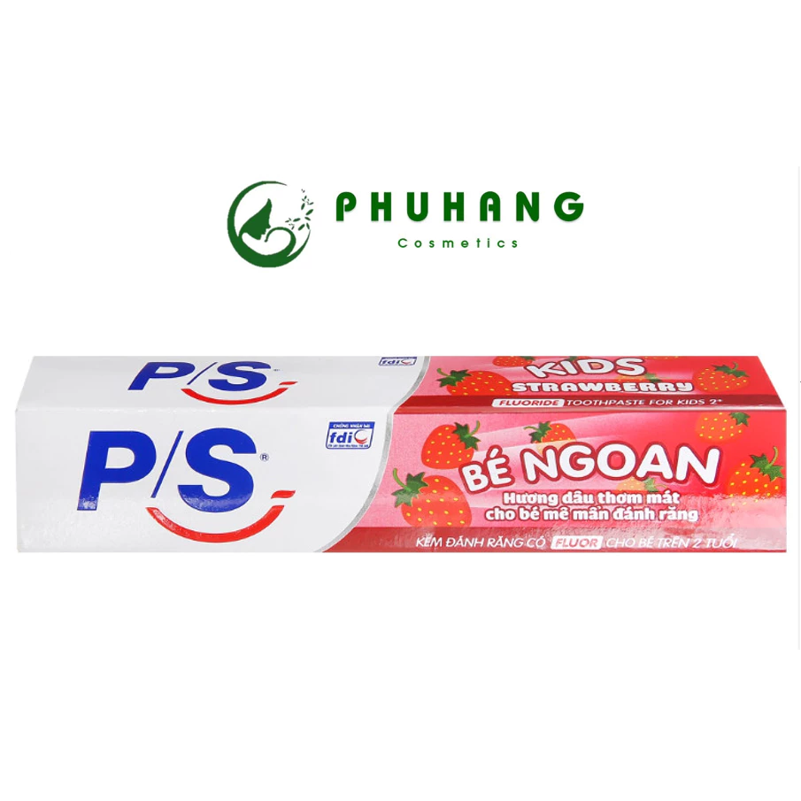 (COMBO 12 CÂY) Kem Đánh Răng P/S Bé Ngoan Hương Dâu 35g