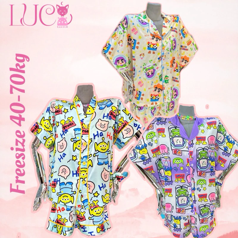 [40 - 70KG] Bộ pijama mặc nhà LỤA LATIN may kỹ thiết kế độc quyền cao cấp TN Quần Đùi