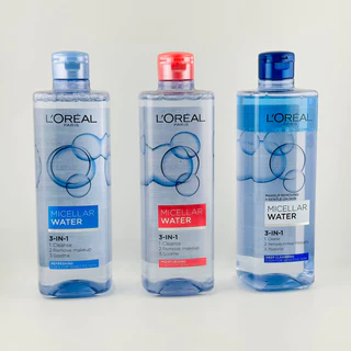 Nước Tẩy Trang L'Oreal 3-in-1 Micellar Water 400ml ( Loreal)  hàng chuẩn