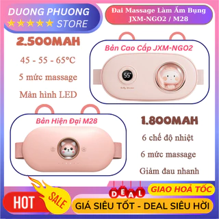 Máy massage làm ấm bụng JXM-NGO2 - M28, đai massage giảm đau bụng kinh, đau lưng, quà xinh tặng mẹ, tặng vợ, người yêu