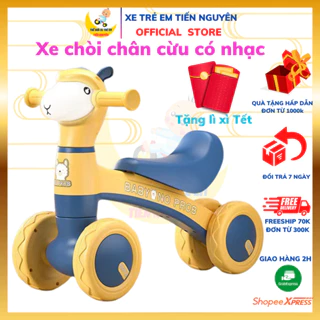 [Quà Tết] Xe chòi chân cừu có nhạc và đèn 8005 chắc chắn, Xe chòi chân cho bé từ 1 đến 5 tuổi, BST xe tập đi chòi chân