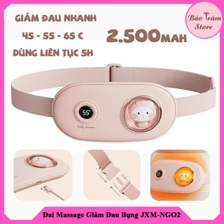 Đai massage bụng JXM-NGO2 [BẢN CAO CẤP NHẤT] - Giảm đau bụng đau lưng - 6 chế độ - Quà ý nghĩa tặng người thương