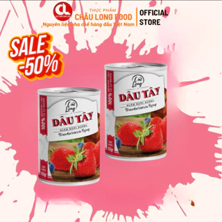 (HOT sale Combo 2 lon)Dâu tây ngâm nước đường Cát Long 425gr