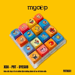 Keycap lẻ XDA cho bàn phím cơ, chất liệu PBT, in Dyesub dễ thương cute