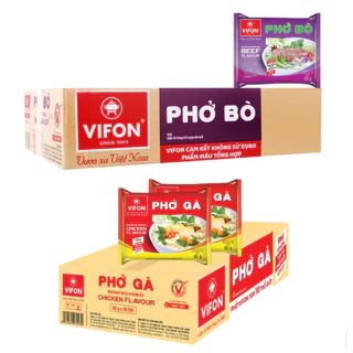 Thùng 30 gói phở bò/ phở gà Vifon 65g